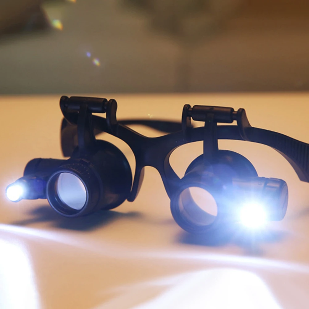 Electronics Repair Glasses - المكبر يرتدي نظارات مع ضوء ليد