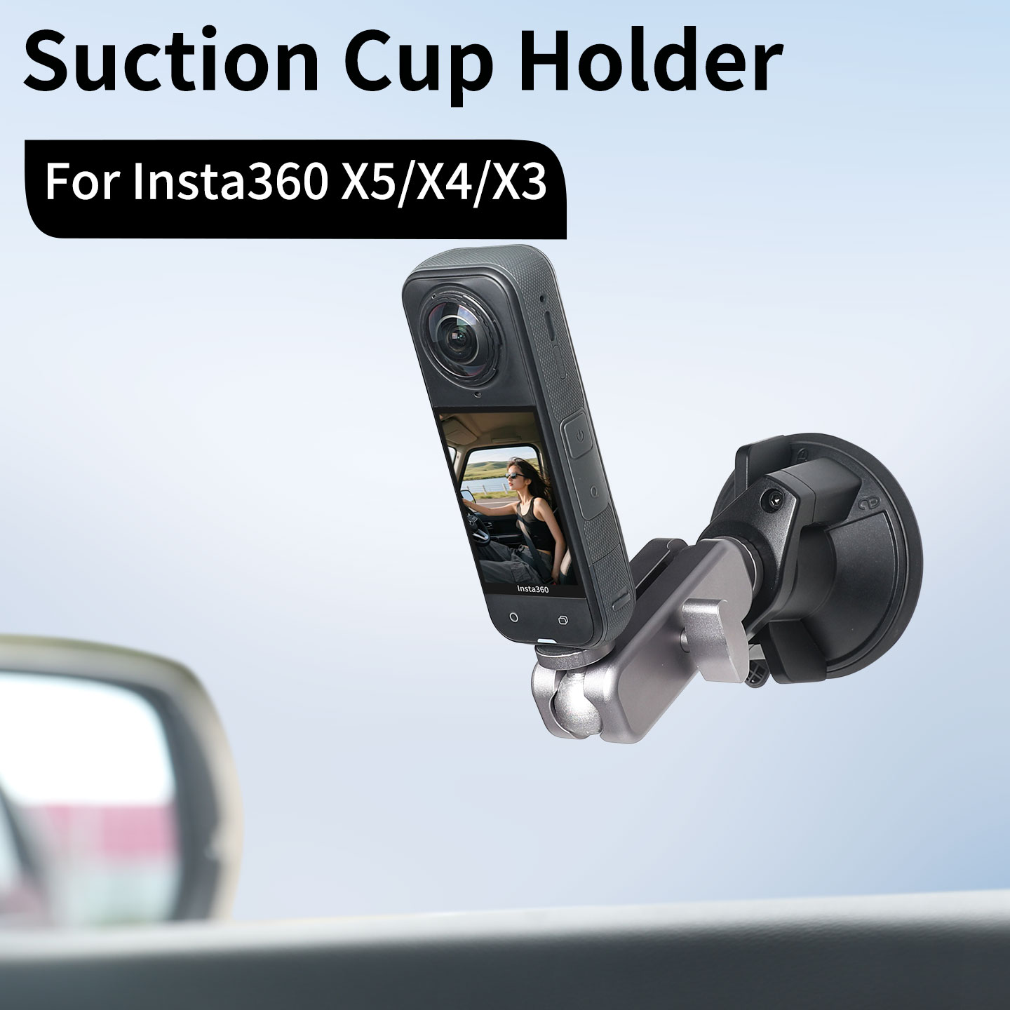 Insta360 Camera X3 - حامل كاميرا الحركة بكوب شفط لـ