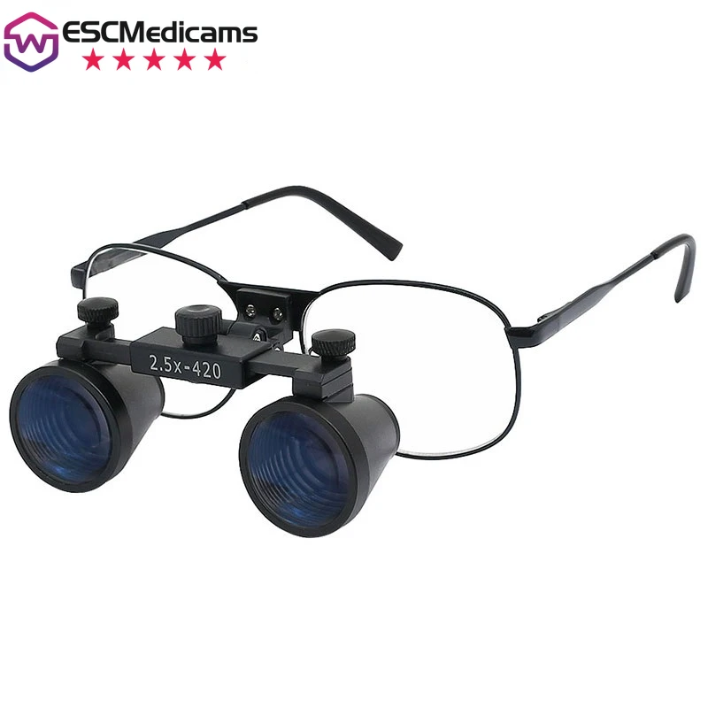 Electronics Repair Glasses - مكبر رأس LED ثنائي العدسة 2.5X/3.5X
