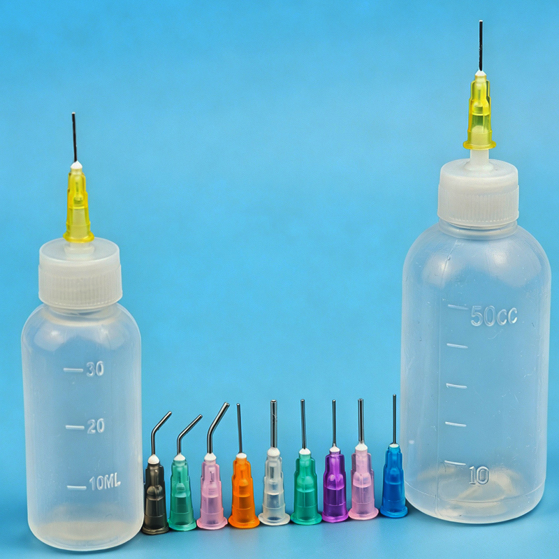 Soldering Flux Liquid - زجاجة موزع لاصق شفافة بـ 10