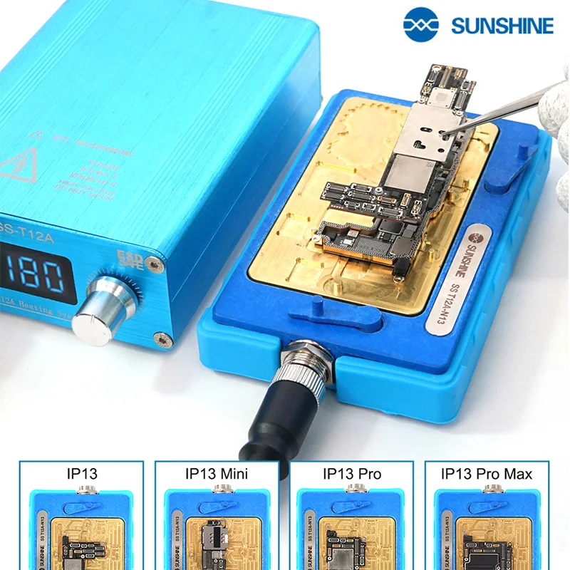 Electronics Repair Table - SUNSHINE T12A منصة لحام محطة التسخين