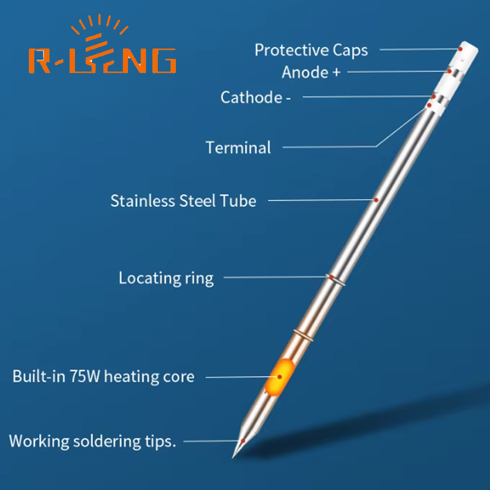 Electronics Repair Kit With Soldering Iron - مجموعة أدوات لحام T12، رؤوس لحام
