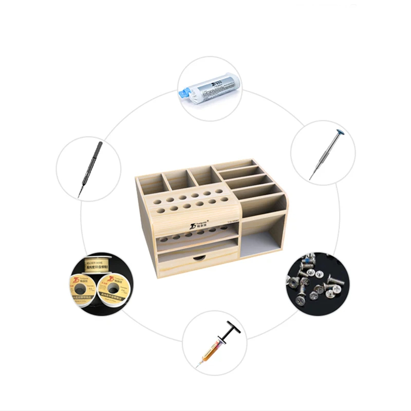 صندوق تخزين خشبي للأدوات الإلك - مراجعة Electronics Repair Table وسعره