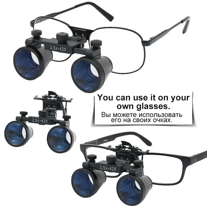 مكبر رأس LED ثنائي العدسة 2.5X - مراجعة Electronics Repair Glasses وسعره