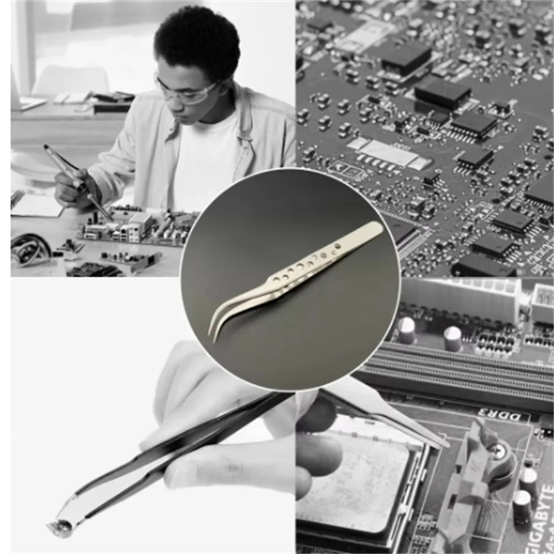 ملاقط صناعية دقيقة مضادة للكهر - مراجعة Electronics Repair Business وسعره