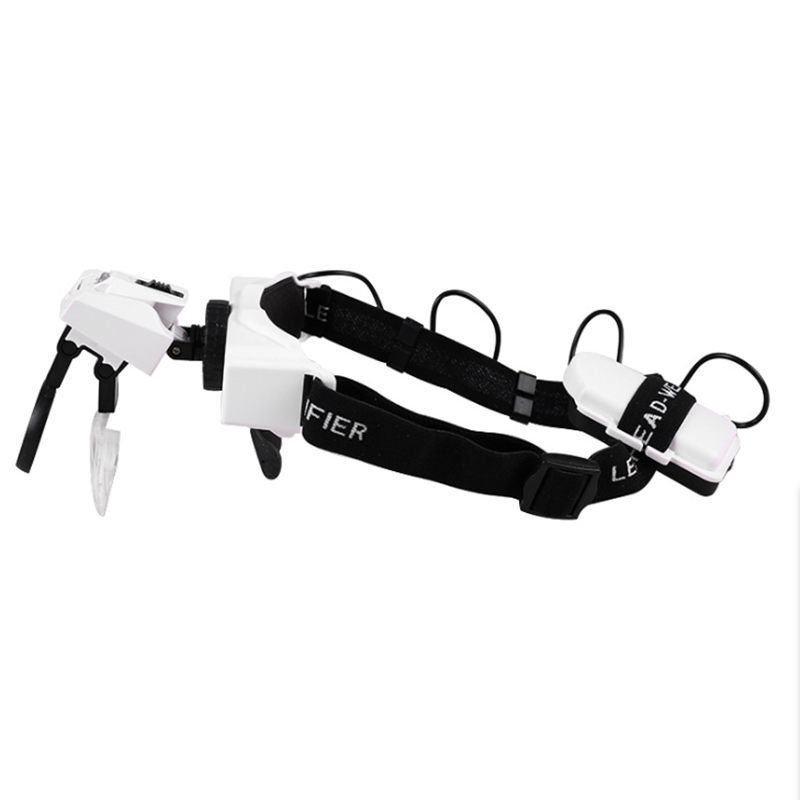 مكبر رأس مضيء مع مصباح LED، عد - مراجعة Electronics Repair Glasses وسعره