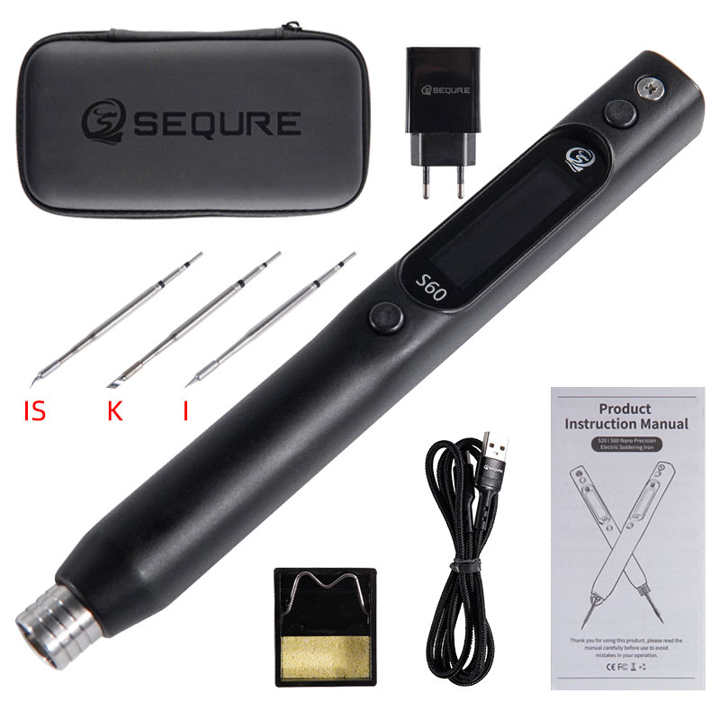 مجموعة مكواة لحام نانو محمولة  - مراجعة Electronics Repair Kit With Soldering Iron وسعره