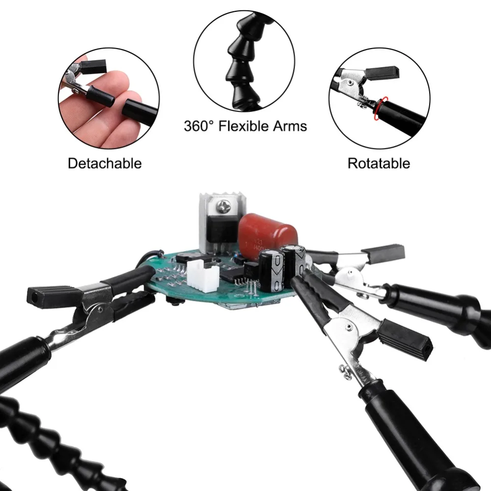 NEWACALOX لحام اليد الثالثة 4  - مراجعة Electronics Repair Table وسعره