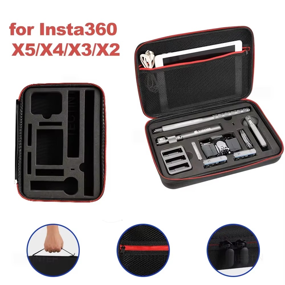 حقيبة لـ Insta360 X5 X4 X3 X2  - مراجعة Insta360 Camera X3 وسعره