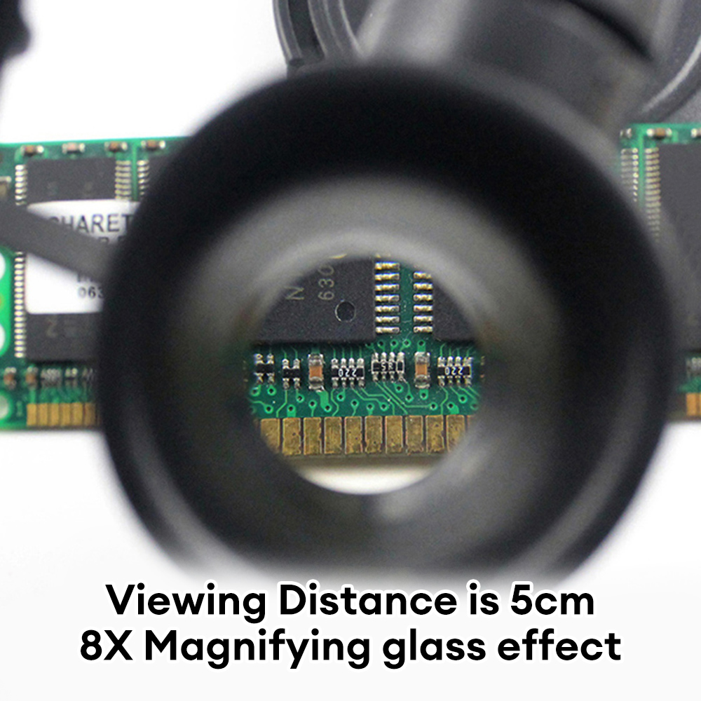 9892H عدسة مكبرة 8X/15X/23X صا - مراجعة Electronics Repair Glasses وسعره