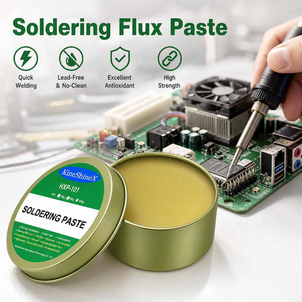 100 جرام من معجون لحام الروزين - مراجعة Soldering Flux Liquid وسعره