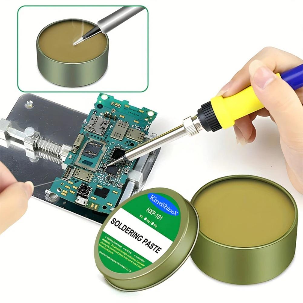 100 جرام من معجون لحام الروزين - مراجعة Soldering Flux Liquid وسعره