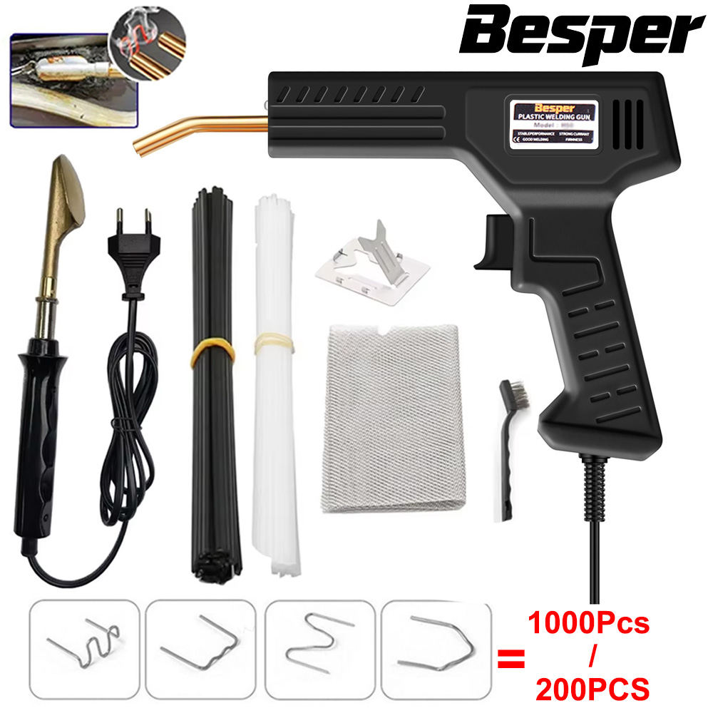 50 واط لحام البلاستيك 1000-200 - مراجعة Electronics Repair Kit With Soldering Iron وسعره