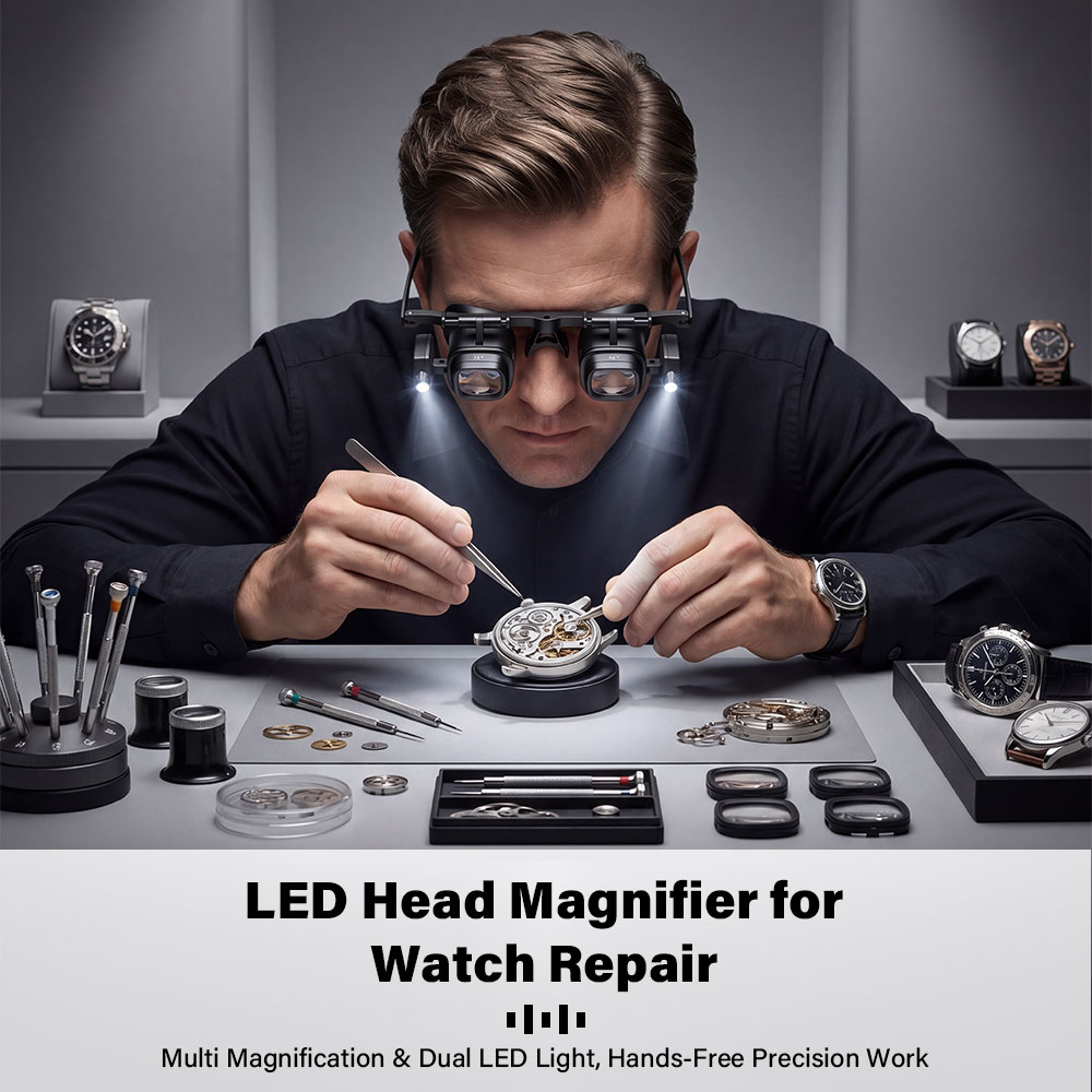 نظارات تكبير احترافية مثبتة عل - مراجعة Electronics Repair Glasses وسعره