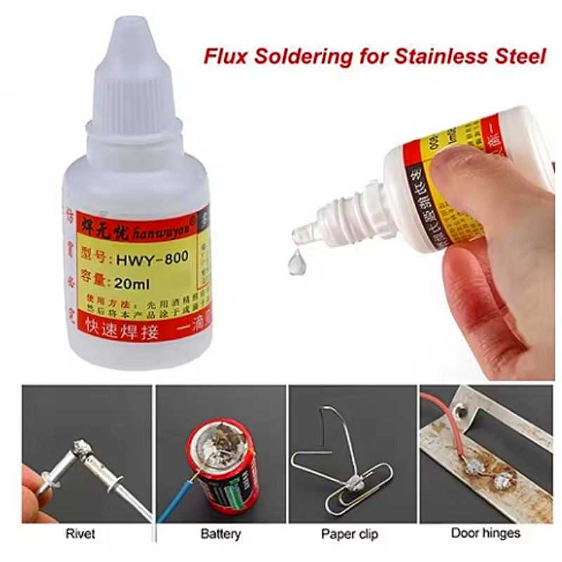 معجون لحام سائل جديد HWY800 20 - مراجعة Soldering Flux Liquid وسعره